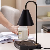 北歐極黑大理石融燭燈 -香氛蠟燭暖燈-可調光 (黑色)