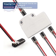 TOHESP Quick Splice Terminals, Pluggable 2P Wire Splitter Connector,  18~22AWG Terminal Block