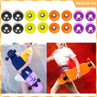 [BlesiyaedMY] 4 Pieces Skateboard Wheels Longboard Wheels Cruiser Wheels Roller Wheels with PU Mater