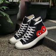 Converse CDG High Black Shoes