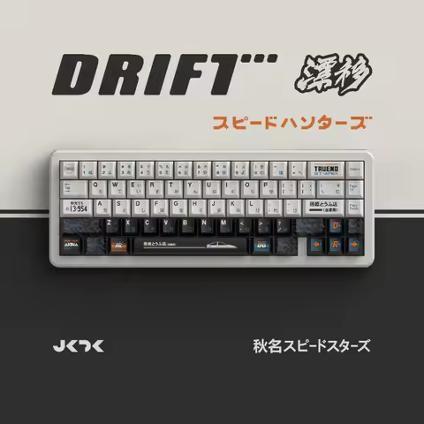 JKDK Studio DRIFT Keycaps Custom PBT Cherry Profile Keycap Cute Point Key Cap for Gaming Wooting ATK