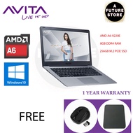 Avita Pura 14 A6 14'' Laptop ( A6-9220e, 8GB, 256GB SSD, ATI, W10 )