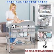 [SG SELLER] Multifunctional Diaper Changing Table Foldable Strong Load Bearing Baby Care Table Baby 