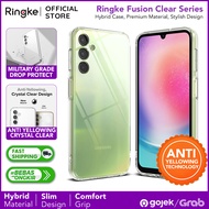 Original Ringke Fusion Case Samsung Galaxy A24 LTE - Clear Soft Casing Premium Anti Crack
