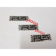 R3 Logo Emblem Chrome Black