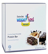 [USA]_Doctors Best Weight Loss Premium - High Protein Diet Bar Crunchy Chocolate Cereal High in Fibe