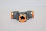 Fitting Pneumatic T MPT Selang ke Selang 4Mm 6Mm 8Mm 10Mm 12Mm