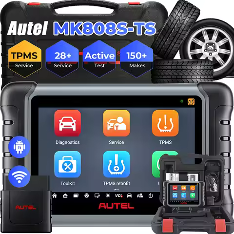 Autel MaxiCOM MK808S-TS Scanner OBD2 Bluetooth Diagnostic Tools Automotive Scanner TPMS Programming 