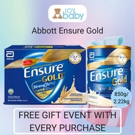 [Free Gift Event] Ensure Gold Coffee/Vanilla/Wheat/Almond (800g(Tin)/NEW 2.22kg(Refill)/60.6g(packet)x8)