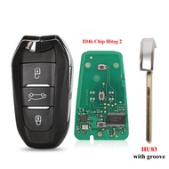 jinyuqin Smart Keyless Go Remote Key 3 Buttons 433MHz 4A PCF7945 ID46 Chip For Peugeot 308 408 508 5
