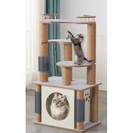 Cat Climbing Frame space capsule wooden multi-layer cat tree cat rack with nest integrated large cat climbing rack