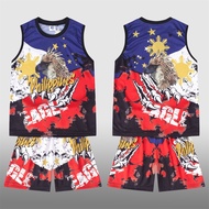 Kid's terno (Top + Pants) Basketball Jersey psg Shorts for Kids Boy ncaa kids dress gsw