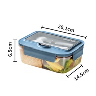 [READY] Aimilo 3 Sekat Tempat Makan Tupperware BPA Free Lunch Box Set Tempat Bekal Anak Sekolah Free