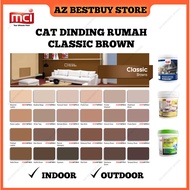 [BROWNS] 1 Liter MCI Paint Cat Dinding Rumah Interior & Exterior Wall Paint Matt Kilat