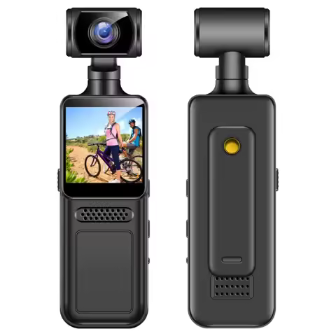 1pc Handheld Camera HD Body Camera Sports Recording Video Pocket Camera Rotating Cycling 4K Camera