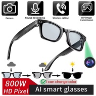 8Million Pixels Smart Glasses Recording Videos AI Photo Recognition Answer Translation 270mAh IP65 W