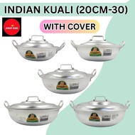 INDIAN KUALI WITH COVER (20CM/ 24CM/ 26CM/ 28CM/ 30CM)