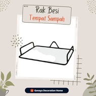 KAYU / Iron TRASH CAN SHELF / MINIMALIST WALL SHELF / MINIMALIST WOODEN WALL SHELF / IRON WALL SHELF