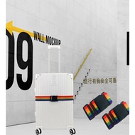[READY STOCK] LUGGAGE STRAP BAGGAGE TROLLEY SECURE CROSS STRAP TRAVEL BAG STRAP STRONG CABIN BAG BEL