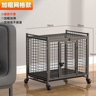 ST/🪁Stainless Steel Cage Dog Cage Medium Large Dog Indoor Pet Dog with Toilet Labrador Golden Retriever Dog Cage MPLV