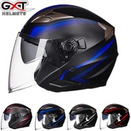 Topi keledar Keselamatan Basikal Basikal Gxt 708 Double Visor Elektrik Motosikal Skuter Lelaki/wanit
