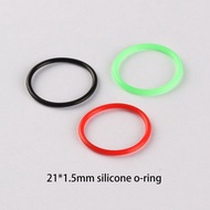 21*1.5mm black / green / red silicone O-ring for Convoy S2/S2+/S3/S8/M1/M2/C8 Flashlight