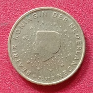 koin Belanda 10 Euro Cent - Beatrix (1st map) 1999-2006