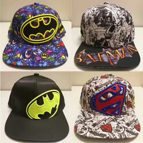 New Genuine Dc Series Anime Movie Merchandise Batman Superman Hip Hop Hat Baseball Cap Sun Hat Peake