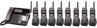 【通訊顧問】Panasonic KX-TG4000B國際牌2.4GHz,答錄無線電話, 8子機 4外線 總機系統, 8 成新