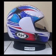 Helm Helmet KYT 805 x Speed White Star Size L Second