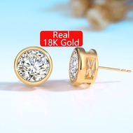 Brand new  High Quality Gold Jewelry 2ct 1ct 0.5ct D Color VVS1 Moissanite Diamond AU750 Gold 18k Go
