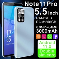 4G/5G 【hp murah+ COD】 hp 500 ribuan NOTE 11 PRO Ram6GB+Rom128GB 5.5