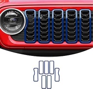 Linskip Grille Inserts Compatible with 2024 Jeep Wrangler JL 4XE & Gladiator JT Sport Rubicon Sahara