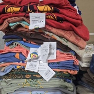 Boy's cotton t-shirt set size 1-8 from 8 kg-27kg. Combo of 2 random sets of 1b soft, airy and smooth