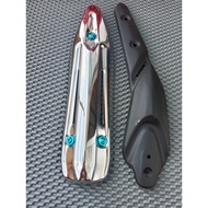 Ex135 Stainless Steel Motorcycle Muffler - Comes with 3 GR5 titanium screws - Front and rear set pri