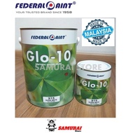 (Colour Code B) Federal Glo-10 Gloss Paint Wood & Metal 1 Litre Cat Besi Berkilat Glo-10 Kayu Dan Be