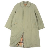 高品質 Burberry 復古 Nova 格紋襯裡，顏色前襟，卡其色，L 碼，男士，英國製造