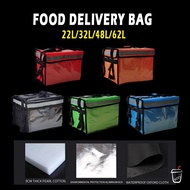 Food Delivery Bag Delivery Thermal Bag for Take Away Motorcycle 22L/32L/48L/62L