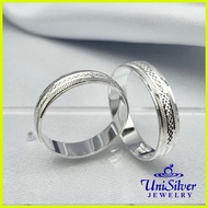 ◳ ● ✗ Unisilver 925 Sterling Silver Wedding Band Ring (WR175-1001)