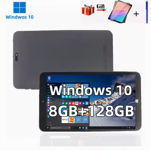 8GB RAM 128GB ROM Windows 10 Tablet 8 INCH 64bit Intel x5-Z8300 Quad Core Ultra-thin Bluetooth WiFi