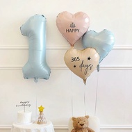 Passel green number balloon size to 40 inches (110cm high) decor for children's birthday party decor