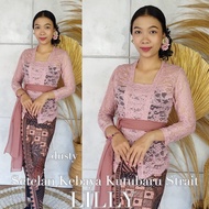 dOoOb Setelan Kebaya Brokat Sofia Stretch dan Rok Kamen Moscreft Songket Batik Selendang Pengantin P