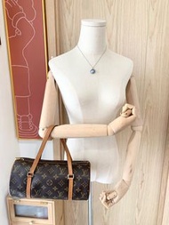 Louis Vuitton LV Papillon 26 經典 老花 桶型袋