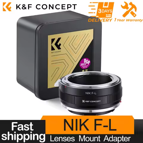 K&F CONCEPT Nik-L Lens Adapter Ring for Nikon F AI Lens to Leica Panasonic L Lens Camera Body for Le