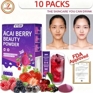 VTEAY Acai Berry Powder - Rich in Antioxidants,Vitamin e ,Weekit7 Organic Mixed Berry Formula FDA