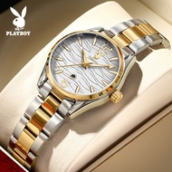 【New product】PLAYBOY watch for women waterproof casual sale original korean style ladies watch fossil stainless steel strap