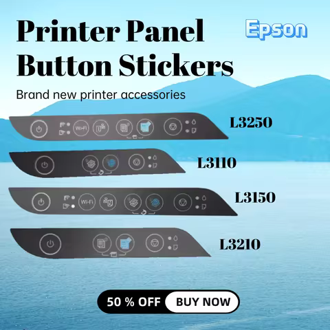 Printer Panel Button Stickers for Epson L3250 L3210 L3150 L3110 L3118 L3108 L3158 L1118 L3255 L3218 