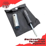 Toolkit Kunci Konci Busi Obeng Plus Minus / Honda All Bebek & Matic Beat Scoopy Spacy Vario PERKAKAS