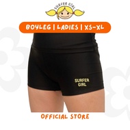 Surfer Summer Black BoylegGirl 231TBBG002BLK | Women's swimming trunks | Shorts | Bottom Swimwear | 