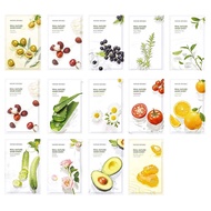 แผ่นมาส์กหน้า 14สูตร เนเจอร์รีพับบลิค Korea Nature Republic Real Nature Mask Sheet มาส์กหน้า  Rojuki